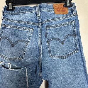 Levi’s | Classic Ripped Knee Buttonfly Red Tab Jeans | Butt Rip Cheeky Pair